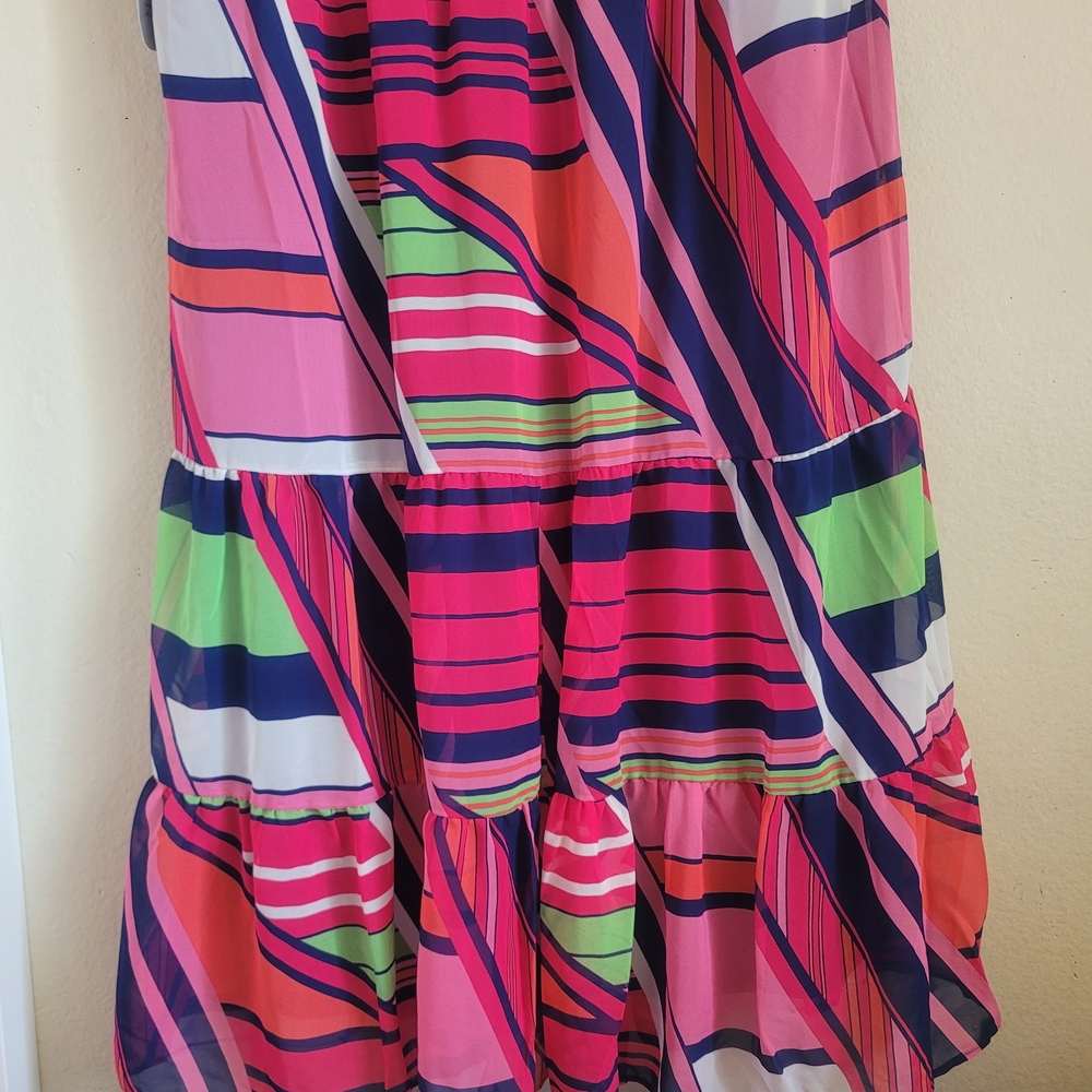 NWT Julia Jordan Vibrant Multicolor Midi Dress Size 16 - Picture 9 of 16